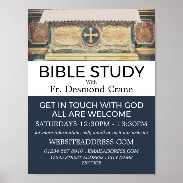 Panteon Altar, Rom, den kristna bibelklassen Poster (Framsidan)