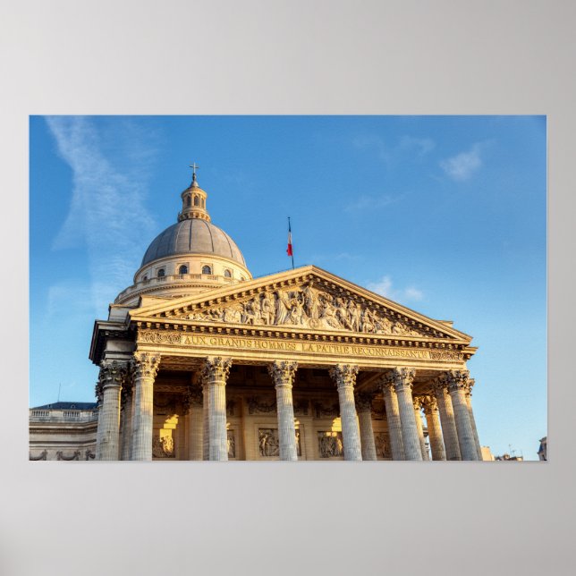 Panteon i Paris, Frankrike Poster (Framsidan)