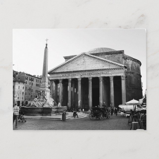 Panteon i Rom, Italien Vykort (Framsida)