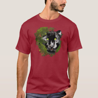 Panter i lövverk tee shirt