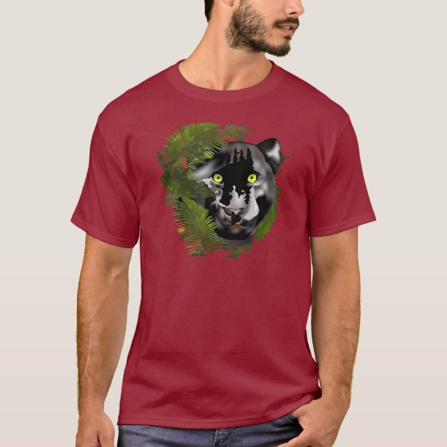 Panter i lövverk tee shirt (Framsida)