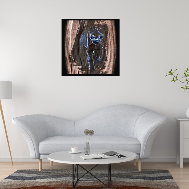 Panter som kommer ut ur trädet - Panter Fototryck (Skapare uppladdad)