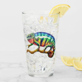 PanterkameleontTumbler som dricker exponeringsglas Glaskopp