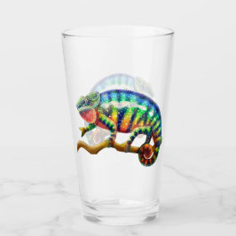 PanterkameleontTumbler som dricker exponeringsglas Glaskopp