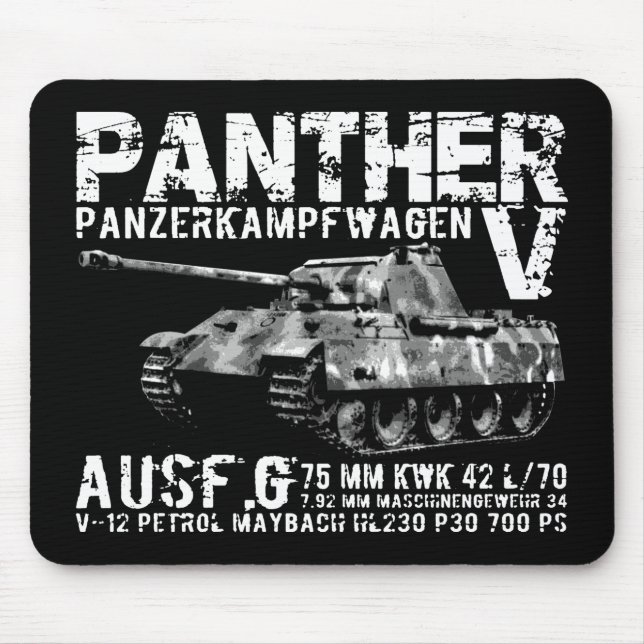 Pantertank Mousepad Musmatta (Framsidan)