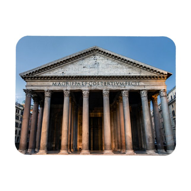 Pantheon heliga tempel vid gryning - Rom, Italien Magnet (Horisontell)