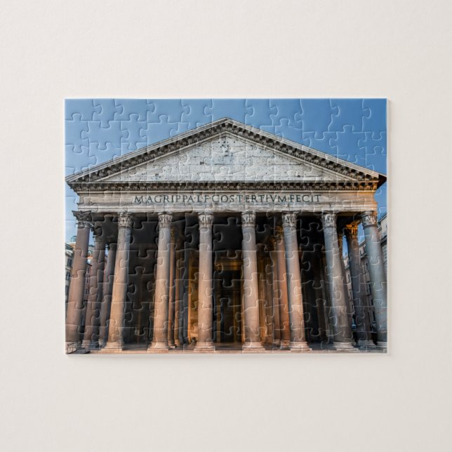 Pantheon heliga tempel vid gryning - Rom, Italien Pussel (Horisontell)