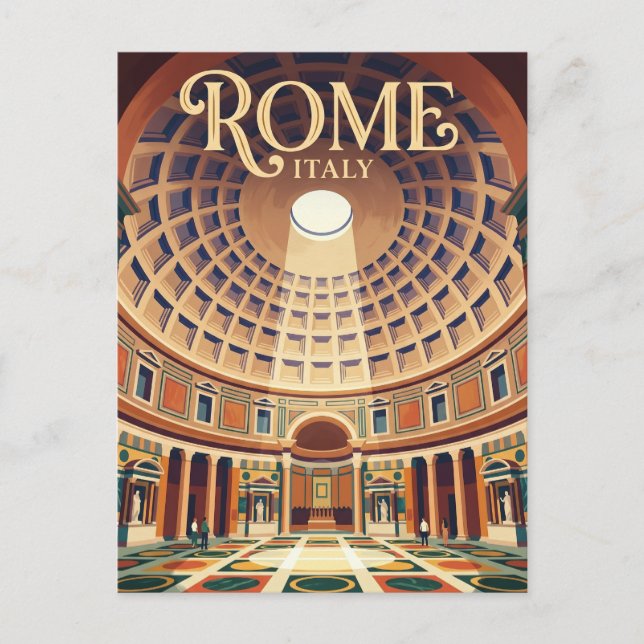 Pantheon Italien Vykort (Framsida)