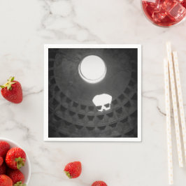 Pantheon Light Skull Rom Italien Black and White Pappersservett