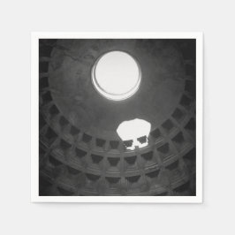 Pantheon Light Skull Rom Italien Black and White Pappersservett