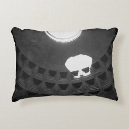 Pantheon Light Skull Rom Italien Black and White Prydnadskudde
