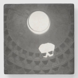 Pantheon Light Skull Rom Italien Black and White Stenunderlägg