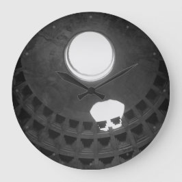 Pantheon Light Skull Rom Italien Black and White Stor Klocka