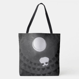 Pantheon Light Skull Rom Italien Black and White Tygkasse