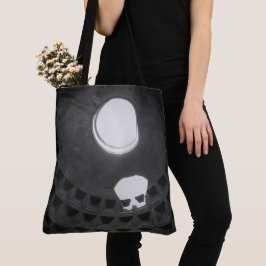 Pantheon Light Skull Rom Italien Black and White Tygkasse