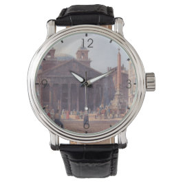 Pantheon och Piazza della Rotonda i Rom, Italien Armbandsur