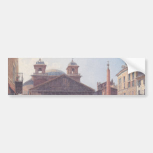 Pantheon och Piazza della Rotonda i Rom, Italien Bildekal