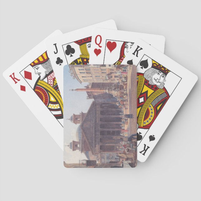 Pantheon och Piazza della Rotonda i Rom, Italien Casinokort (Baksidan)