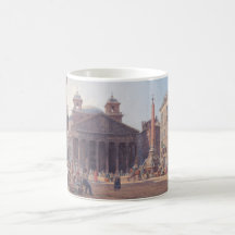 Pantheon och Piazza della Rotonda i Rom, Italien