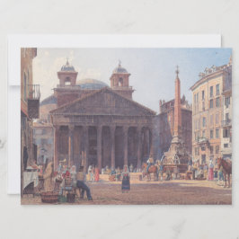 Pantheon och Piazza della Rotonda i Rom, Italien Kort