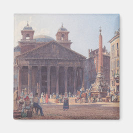 Pantheon och Piazza della Rotonda i Rom, Italien Magnet