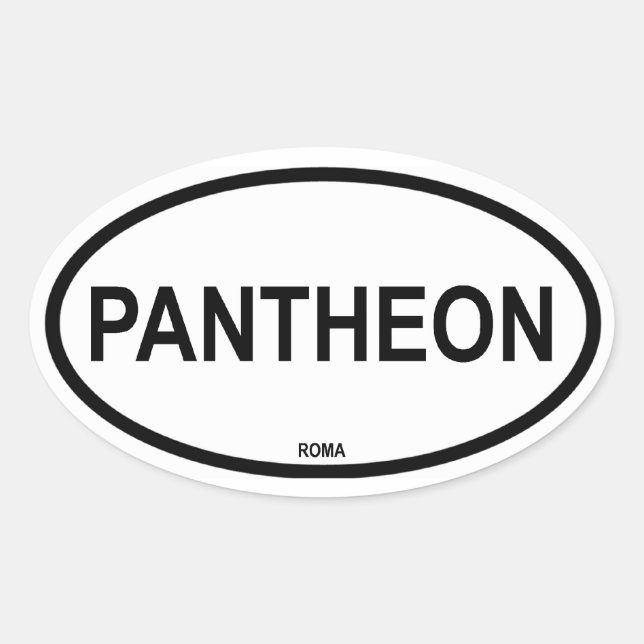 PANTHEON OVALT KLISTERMÄRKE (Framsida)