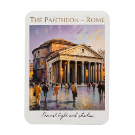Pantheon Rom Italien Akvarell Vintage Resa Magnet