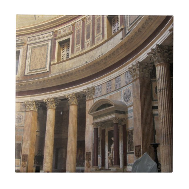Pantheon, Rom Italien Kakelplatta (Framsidan)