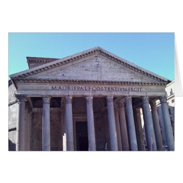 Pantheon, Rom, Italien OBS Kort (Framsidan Horizontal)