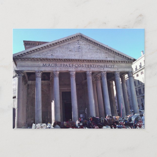 Pantheon, Rom, Italien Vykort (Framsida)
