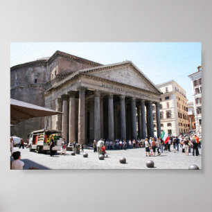 Pantheon Rome - sommar, 2009 Poster