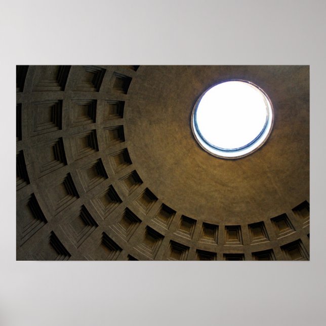 Pantheon Tak i Rom, Italien Poster (Framsidan)