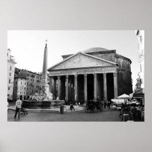 Pantheonen i Rome, italien Poster