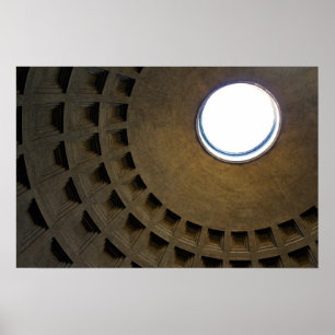 Pantheontak i Rome, italien Poster