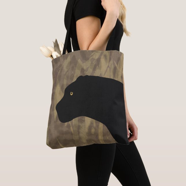 Panther Allover Tote Tygkasse (Närbild)