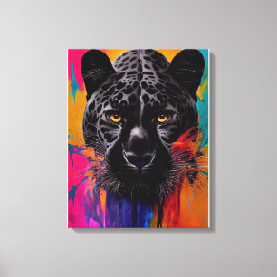 Panther Animal Discovery Äventyr Natature Planet E Canvastryck