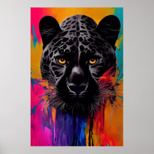 Panther Animal Discovery Äventyr Natature Planet E Poster
