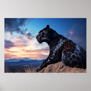 Panther Animal Nature Majestic Vild Poster