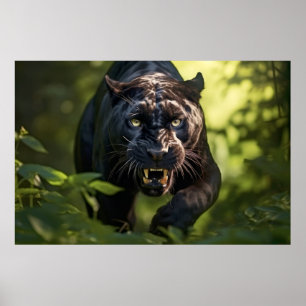 Panther Animal Nature Majestic Vild Poster