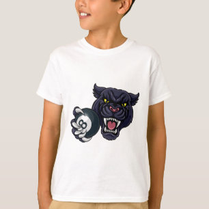 Panther Arg Bassäng 8 Ll Billiards Tecknad T Shirt