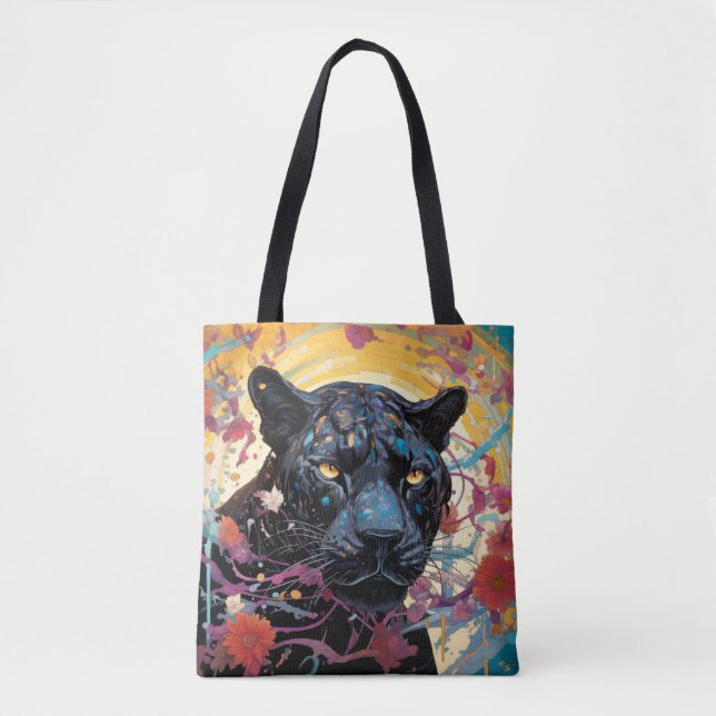 Panther Colorful Animal Enchanting Tygkasse (Framsida)