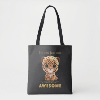 Panther Concentrated Fantastisk Cute Adsible Funny Tygkasse