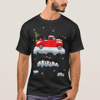 Panther Driving Julgran Red Lastbil Panther C T Shirt