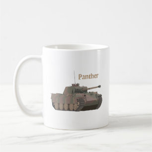 Panther German WW2 Battle Tank Kaffemugg