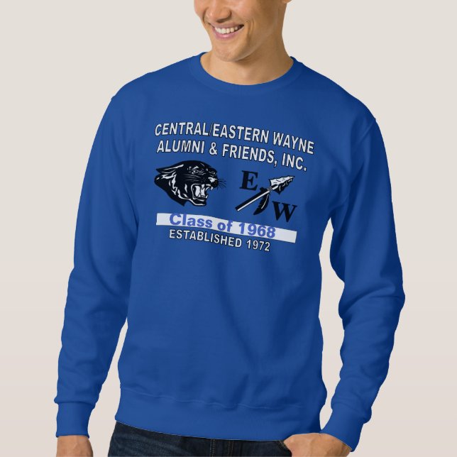 Panther och EW Deep Royal Blue SweatShirt (Framsida)