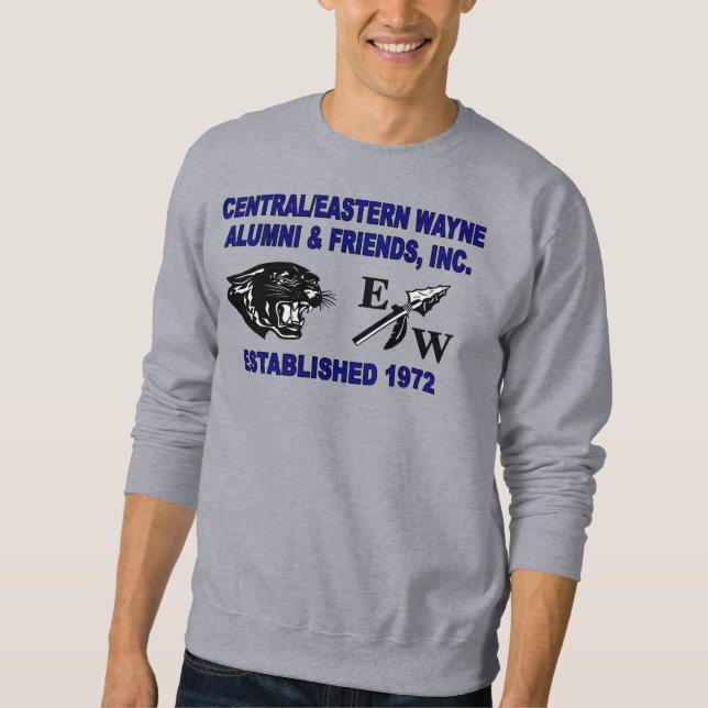 Panther och EW Grått Sweatshirt (Framsida)