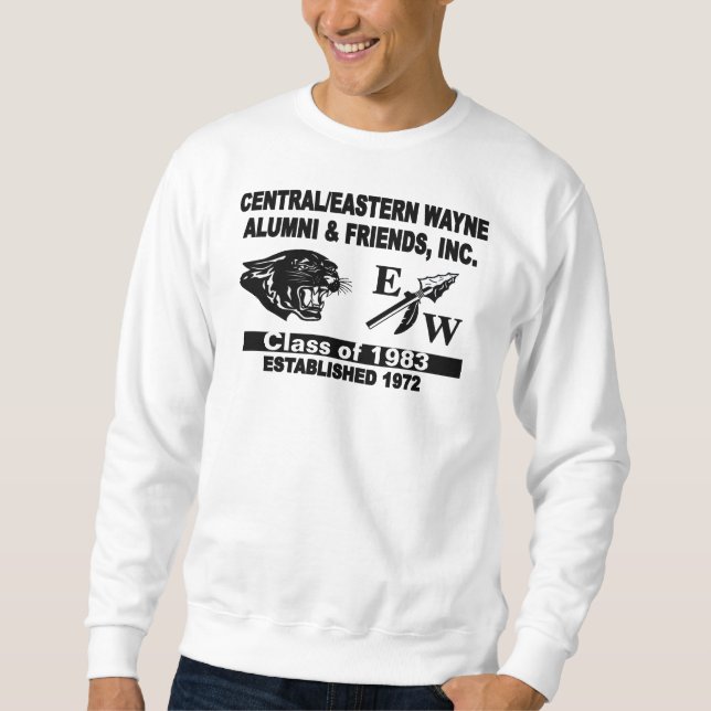 Panther och EW White Sweatshirt (Framsida)