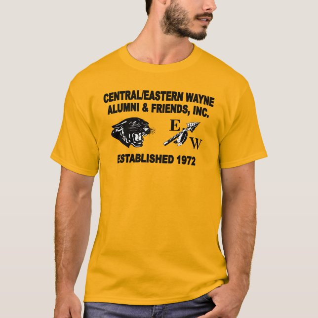 Panther och Trending EW Guld T Shirt (Framsida)