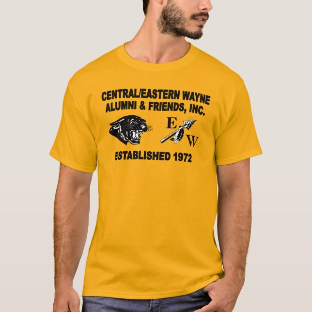 Panther och Trending EW Guld T Shirt (Framsida)