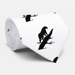 Panther på Limb på valfri Necktie i Färg Slips
